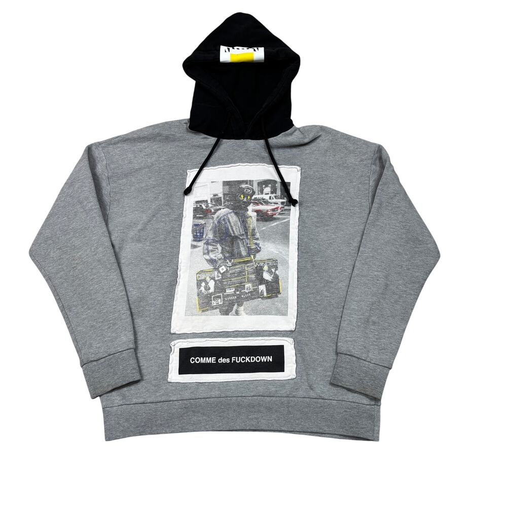 Comme des F*ckdown Stereo Photo Graphic Hoodie Men's XL Streetwear